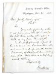 Lincolns Attorney General Edward Bates 1862 Autograph Letter Signed -- Responding to an Autograph Request -- "...I find it hard to remember to answer them all...