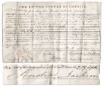 1831 Alabama Land Grant Signed by Andrew Jackson as President During the Trail of Tears