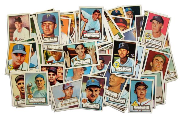 Topps 1952 Complete Limited Edition Reprint Set -- With 407 Cards of Legends & Hall of Famers -- Including Willie Mays, Yogi Berra & Mickey Mantles Rookie Card -- From the Larry Jansen Estate