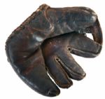 Baseball Glove Worn & Signed by Larry Jansen in 1946