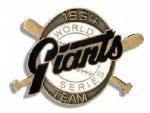 Larry Jansens Own 1954 Giants World Series Commemorative Tie Tack