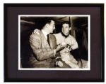Bobby Thomson & Ralph Branca Signed 10 x 8 Photo -- From Larry Jansens Personal Estate