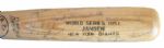 Larry Jansen Special Issue World Series Bat Signed by the 1951 Giants Team -- Bobby Thomson, Willy Mays, Larry Jansen and 24 More -- With PSA/DNA COA