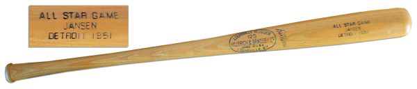 Larry Jansen Custom Bat From the 1951 All-Star Game -- The Year His Team Won The National League Championship With The Shot Heard Round The World