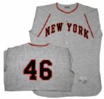 1955 New York Giants Jersey From Larry Jansens Away Game Uniform