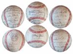Baseball Signed by the Record-Breaking 1950 National League All-Star Team -- Stan Musial, Jackie Robinson, Ralph Kiner, Pee Wee Reese & 20 More! -- From Personal Estate of Larry Jansen