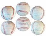 Baseball Signed by National League All-Stars -- Monte Irvin, Larry Jansen, Bobby Thomson, Carl Erskine, Pee Wee Reese, Don Mueller, Mike McCormick, Wally Moon & More -- From Estate of Larry Jansen