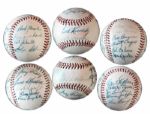 1955-56 Seattle Rainiers Team Signed Baseball -- 23 Signatures -- With Larry Jansen, Joe Ginsberg, Bob Swift & 20 Others -- From Estate of Larry Jansen
