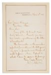James Garfield Letter Signed as an Ohio Congressman -- Regarding a Revolutionary War Pension -- ...The Committee on Pensions has reported favorably on the bill granting you a pension...