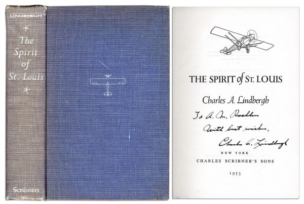Charles Lindbergh Signed Limited Edition of The Spirit of St. Louis