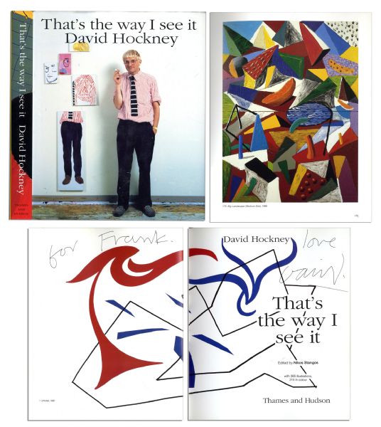 Artist David Hockney Signed Book -- Thats the way I see it