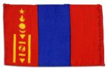 Apollo 15 Flown 6 x 4 Mongolia Flag -- Signed & Inscribed Flown to the Moon on Apollo 15 by NASA Astronaut Al Worden -- Near Fine -- Also With COA by Worden