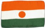 Apollo 15 Flown 6 x 4 Niger Flag -- Signed & Inscribed Flown to the Moon on Apollo 15 by NASA Astronaut Al Worden -- Near Fine -- Also With COA by Worden