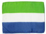 Apollo 15 Flown 6 x 4 Sierra Leone Flag -- Signed & Inscribed Flown to the Moon on Apollo 15 by NASA Astronaut Al Worden -- Near Fine -- Also With COA by Worden