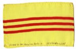 Apollo 15 Flown 6 x 4 South Vietnam Flag -- Signed & Inscribed Flown to the Moon on Apollo 15 by NASA Astronaut Al Worden -- Near Fine -- Also With COA by Worden