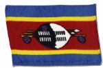 Apollo 15 Flown 6 x 4 Swaziland Flag -- Signed & Inscribed Flown to the Moon on Apollo 15 by NASA Astronaut Al Worden -- Near Fine -- Also With COA by Worden