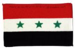 Apollo 15 Flown 6 x 4 Syrian Flag -- Signed & Inscribed Flown to the Moon on Apollo 15 by NASA Astronaut Al Worden -- Near Fine -- Also With COA by Worden