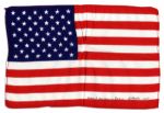 Large 11.5" x 7.75" Apollo 15 Flown American Flag -- Signed & Inscribed "Flown to the Moon on Apollo 15 Al Worden CMP" by NASA Astronaut Al Worden -- Near Fine -- Also With COA by Worden