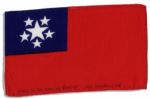 Apollo 15 Flown 6 x 4 Burma Flag -- Signed & Inscribed Flown to the Moon on Apollo 15 Al Worden CMP by NASA Astronaut Al Worden -- Near Fine -- Also With COA by Worden