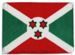 Apollo 15 Flown 6 x 4 Burundi Flag -- Signed & Inscribed Flown to the Moon on Apollo 15 Al Worden CMP by NASA Astronaut Al Worden -- Near Fine -- Also With COA by Worden
