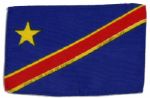 Apollo 15 Flown 6 x 4 Flag of The Democratic Republic of The Congo -- Signed & Inscribed Flown to the Moon on Apollo 15 Al Worden CMP by The NASA Astronaut -- Fine -- With COA by Worden