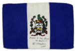 Apollo 15 Flown 6 x 4 Guatemala Flag -- Signed & Inscribed Flown to the Moon on Apollo 15 Al Worden CMP by NASA Astronaut Al Worden -- Near Fine -- Also With COA by Worden