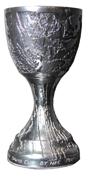 Arthur Ashe Davis Cup Chalice -- 1982 From Perth, Australia