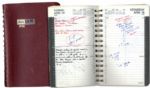 Arthur Ashes Day Planner From 1990 -- Ashe Records MANDELA RELEASED!! & NELSON MANDELA ARRIVES -- Also Writes of Significance of Louis Willies Acceptance Into Shoal Creek Country Club