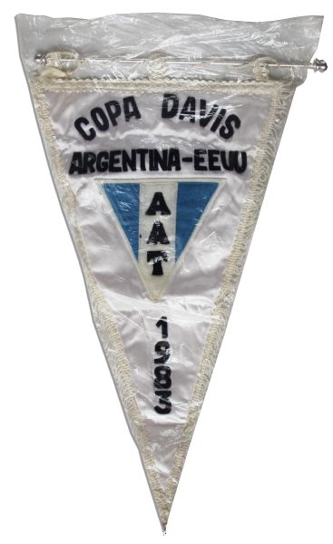 Arthur Ashe's Davis Cup Flag From 1983