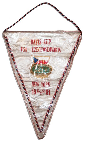 Arthur Ashe's Davis Cup Flag From 1981