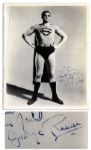 George Reeves Signed Photo as Superman -- The First On-Screen Portrayal of the DC Hero -- With PSA/DNA COA