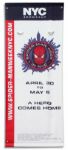 2012 Spider-Man Banner -- Announcing Spider-Man Week in New York City