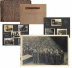 Nazi Air Force Troopers Personal WWII Photo Album -- Includes Drawings and Pictures of German Fighter Jets, Zeppelin, Naval Ships, Color Photo of Nazi Tank & the Poland Military Campaign
