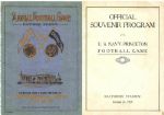U.S. Navy vs. Princeton Annual Football Program -- 27 October 1923 -- Illustrated -- Loose Pages, Cover Sunning -- Good