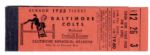 1955 Baltimore Colts Season Ticket Booklet -- All Tickets For Lower Section Seats Removed -- 5.5 x 1.75 -- Fine Condition