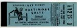 1957 Baltimore Colts Season Ticket Book -- All Tickets For Lower Section Seats Removed -- 5.5 x 1.75 -- Fine Condition