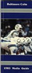 Colts 1983 Media Guide -- Contains Stats & Bios -- 166pp. -- 4 x 9 -- Creasing, Else Near Fine