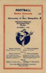 Program for Boston University vs. University of New Hampshire -- 1 October 1932 -- Near Mint