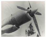 Spruce Goose Press Photo of the 1947 Flight of Howard Hughes H-4 Hercules Dubbed Spruce Goose -- 8.5 x 7