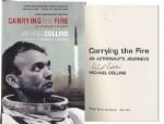 Michael Collins Carrying The Fire: An Astronauts Journeys Signed -- 40th Anniversary Edition Softcover -- Fine