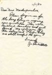 Iwo Jima Photographer Joe Rosenthal Autograph Letter Signed