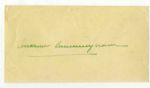 Signature of WWII British Admiral Andrew Cunningham -- Green Ink, 4.5 x 2.5 -- With Envelope & Reply Letter -- Very Good