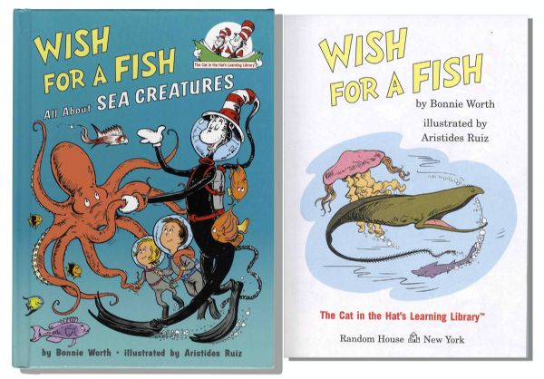 First Printing of ''Wish For A Fish All About Sea Creatures'' -- Narrated by The Cat in the Hat