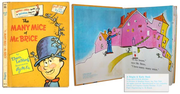 Very Rare Dr. Seuss ''The Many Mice of Mr. Brice'' -- First Edition, First Printing With All Pull-Outs Working