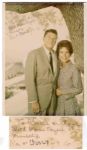 Ronald & Nancy Reagan Signed & Inscribed 7 x 10 Color Photo