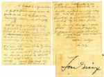 Tom Mix Autograph Letter Signed -- 1937 Tribute to Circus Star Alfredo Codona