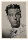 Arthur Lake Signed 5 x 7 Matte Photo as Dagwood Bumstead -- In Blue Ink: Best wishes in town / Arthur Lake -- Near Fine