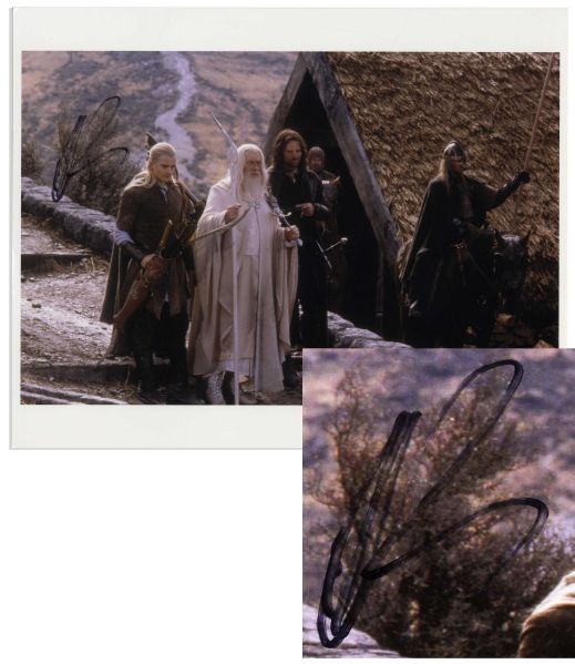 10'' x 8'' Orlando Bloom Glossy Signed Photo From ''Lord of the Rings'' -- Fine Condition -- With Wehrmann COA