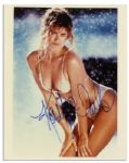 Kathy Ireland Signed Photo -- 8 x 10 Glossy of the Bikini Clad Supermodel -- Near Fine -- With Wehrmann COA