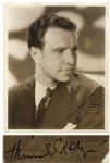 Hume Cronyn 8 x 10 Matte Signed Photo -- With best wishes / Hume Cronyn -- Near Fine 